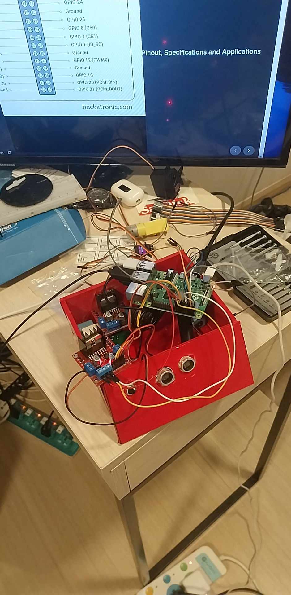 Mr.House hardware build in progress, Raspberry Pi and wiring